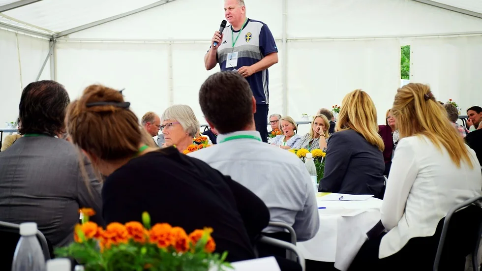 Anders Blomqvist tackar för engagemanget som visats under dagen.