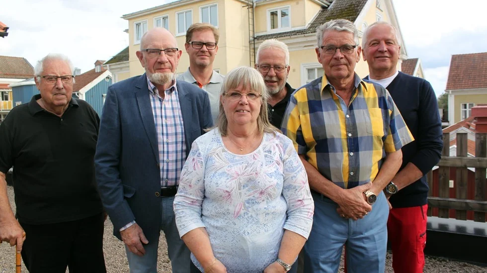 Hoppas på storpublik på årets Villaägarmässa. Styrelsen i Villaägarna Vimmerbyorten fr v Sune Ankarberg, Sture Andersson, Mårten Westman, sekreterare Yvonne Pumhösl, Christer Johansson, ordförande Sören Nordén och Tommy Lindström. Olle Nilsson och kassör Mona Ekström saknas på bilden. Foto: Rebecca Forsgren Malmström