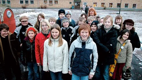 Spända och förväntansfulla inför första omgången av Vi i femman. Målilla besegrades dock av motståndarna från Öland.