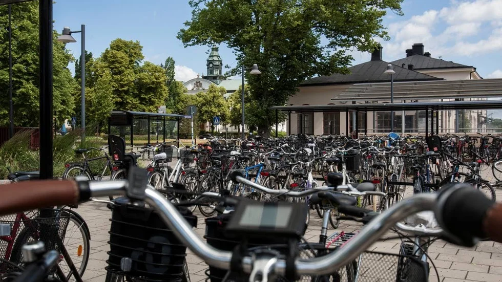 Cykelgaraget kommer ligga intill den redan befintliga cykelparkeringen.