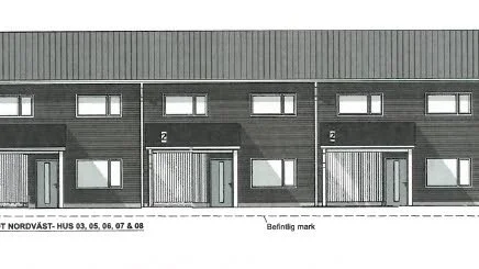 Så här ser de radhus som ska byggas vid Ekhagens golfbana ut.