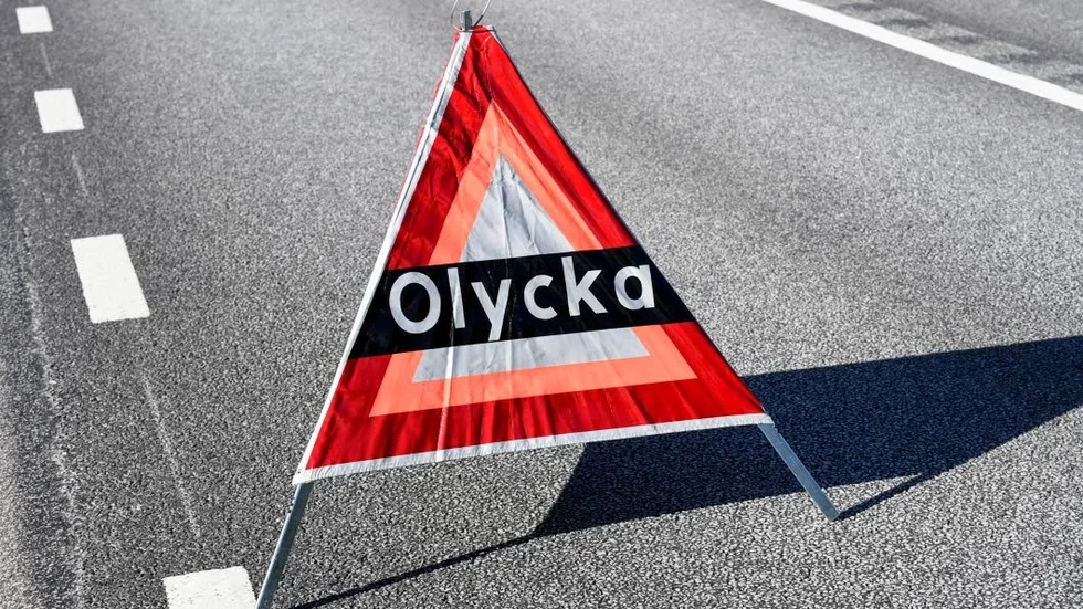 Personbilen voltade utanför Fågelsta.