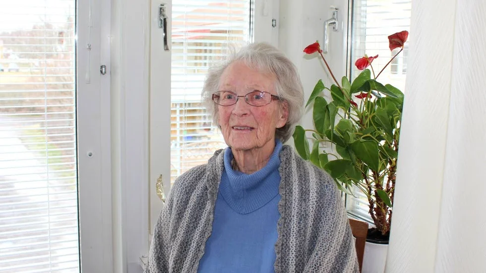 100-årigt perspektiv. Magda Bergman ser inga nackdelar med att samhället förändras. "Vi har det så bra i vårt lilla land, så länge vi får leva i fred", säger hon.