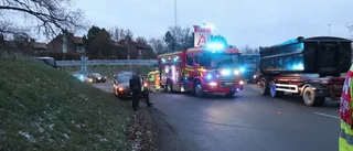 Personbilskrock i Kneippenrondellen