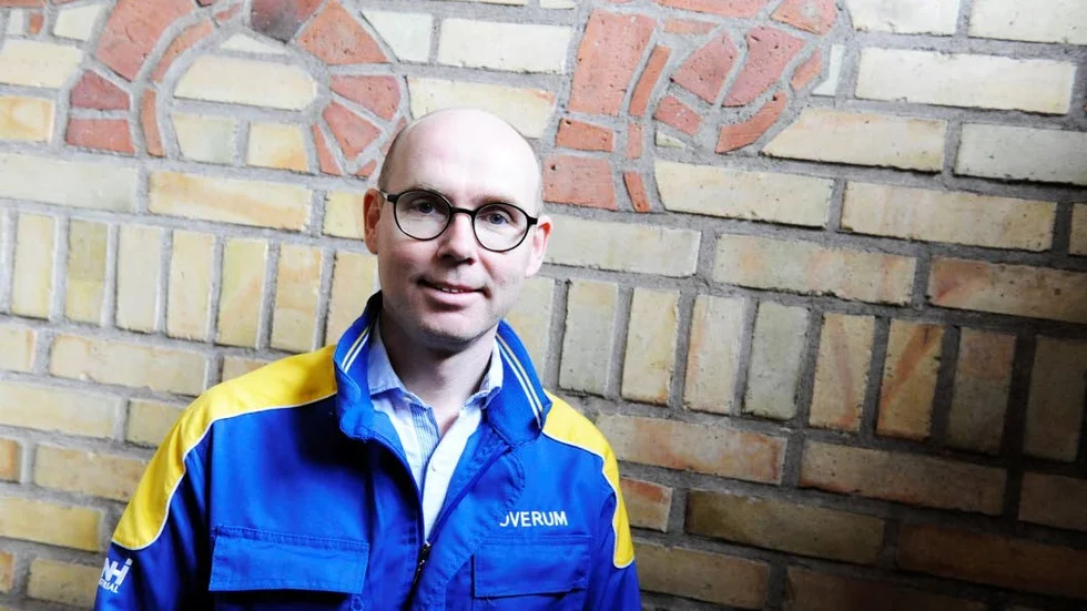 Ulrik Thelin, fabrikschef på CNH Industrial i Överum.