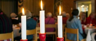 Fler än vanligt kom till kyrkans julfika