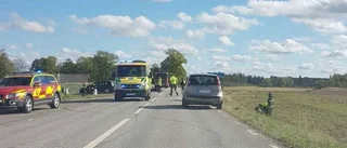 MC-förare till sjukhus efter olycka