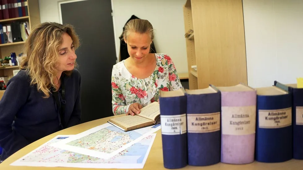 Länsveterinär Maria Leclercq Jenny Karlsson, arkivföreståndare på Länsstyrelsen i Östergötland.