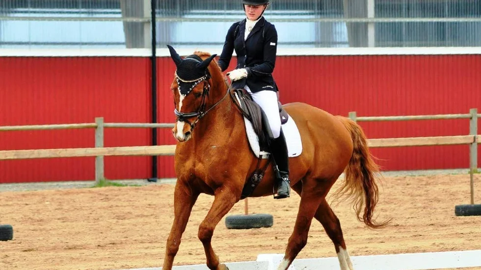 BRA START. Säsongen har börjat bra för dressyrryttaren Amanda Holmertz från Borensberg.