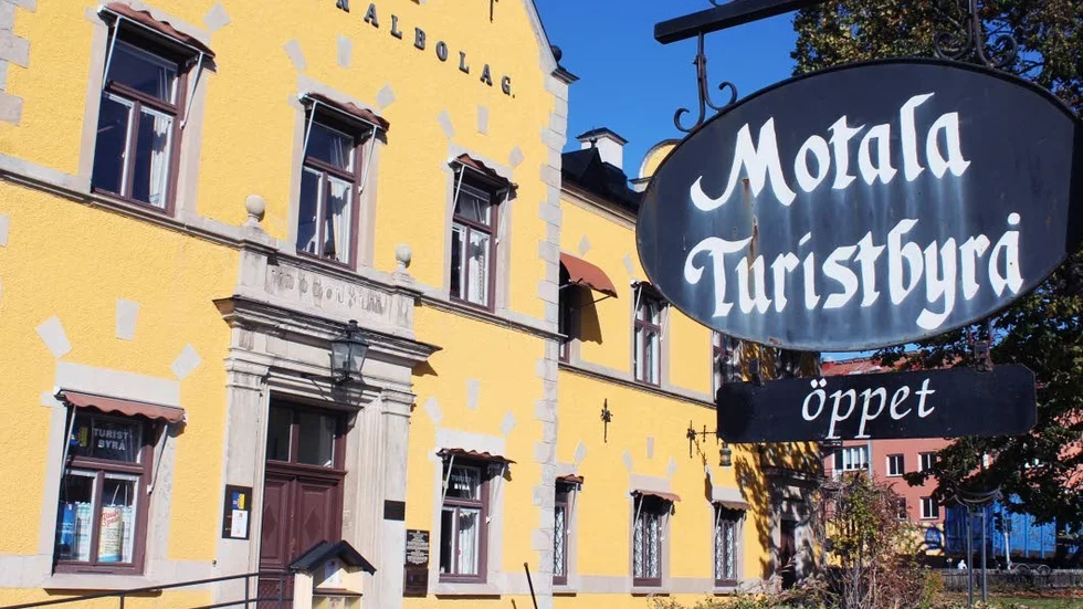 Ett minne blott, turistbyrån man kan besöka? Man håller på att se över hur besöksservicen ska ordnas i Motala.