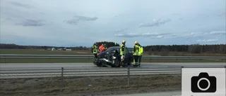 Långa köer på E4 efter trafikolycka