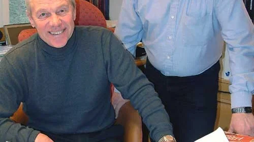 Bertil Lönnäs, vd, och försäljare Jan-Eric Dahlberg, som tog hem den senaste storordern till Söderhamn Eriksson, gläds åt orders för cirka 75 miljoner kronor som blivit klara senaste tiden. Foto: Ivonne Svahn