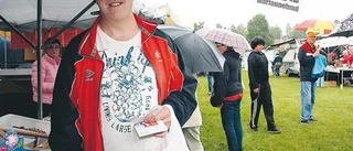 Marknad med karameller och raggmunk