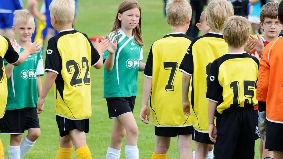 Gulklädda VFF har prisats för sitt arbete med ungdomsfotbollen.
