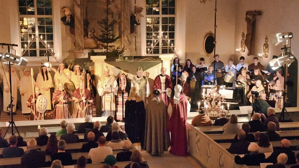 De lokala förmågorna bjöd på ett imponerande julspel i horns kyrka under trettondagen. Foto: Morgan Karlsson