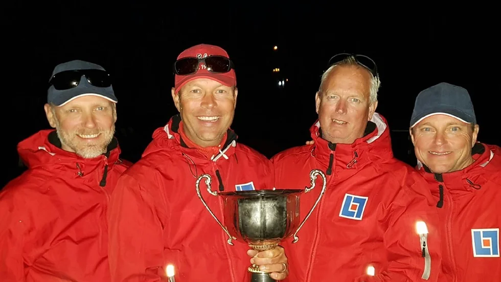 Totalsegrarna Johan Larsson, Carl Lindeberg, Pär Kaller och Torbjörn Gudinge. Foto: Privat
