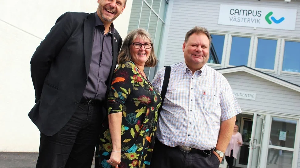 Tomas Kronståhl (t v), Helen Nilsson och Peter Wretlund är optimistiska inför sammanslagningens möjligheter.