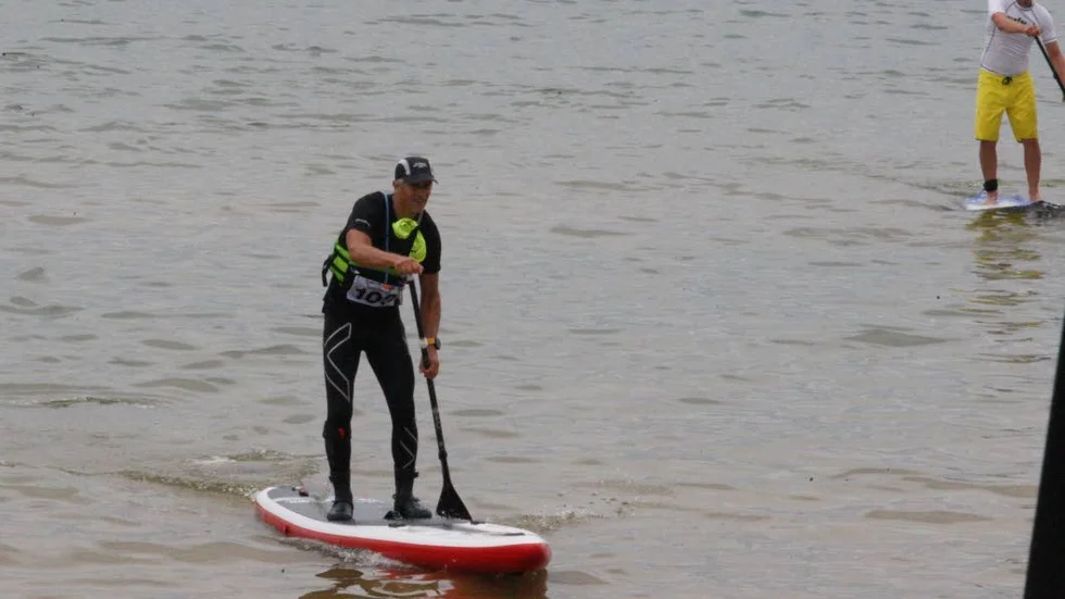 Den så kallade Stand up paddleboarden var populär i Vättern.