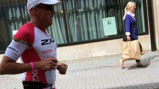 MOT MÅL. Michael Thorén kom trea i H55 i helgens Iron man i Kalmar. Nu är han klar för stora Iron man på Hawaii i oktober.
