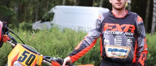 Patrik knep silvret – och bröt foten