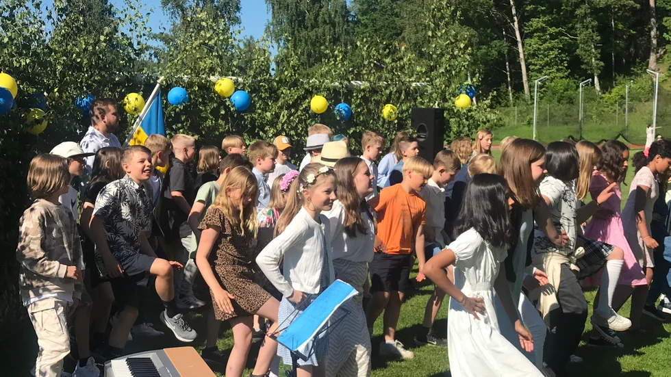 Dansutskolan avslutning för första gången på tre år.