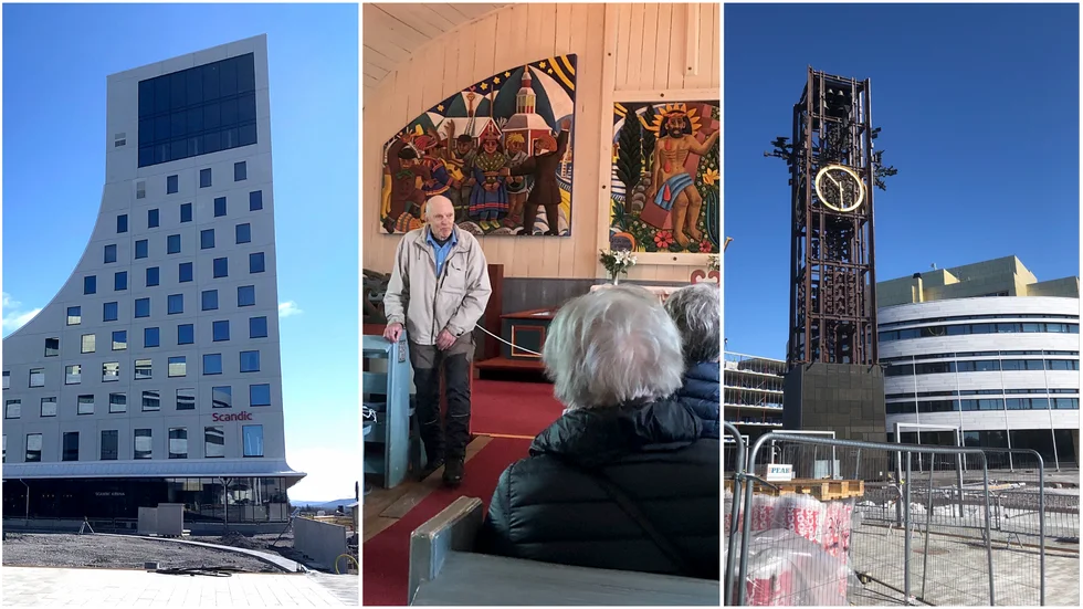 PRO Öjebyn och 60+kursen från Framnäs folkhögskola gjorde ett tre-dagars studiebesök i Malmfälten. Bland annat berättade guiden och författaren Agge Theander om Kirunas pågående stadsförvandling för de  30 deltagare, som var med på resan.