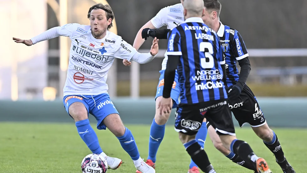 Kalle Larson fick äntligen starta igen. 