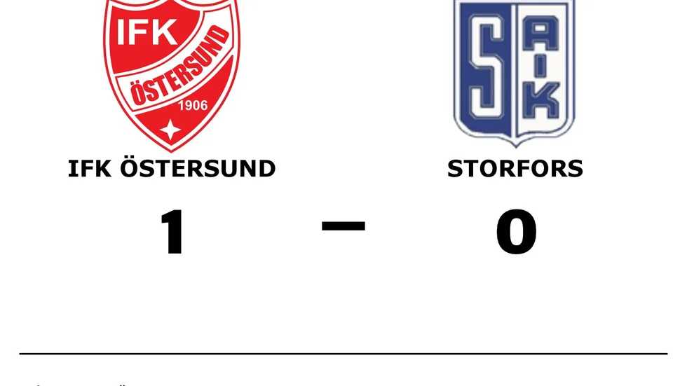 IFK Östersund vann mot Storfors AIK