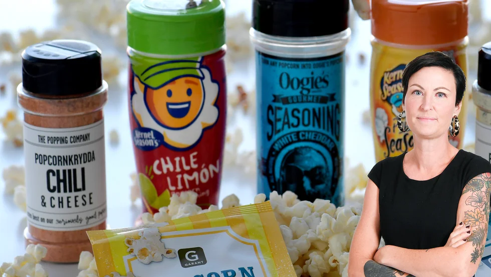 Krönikören efterlyser popcornkrydda. 