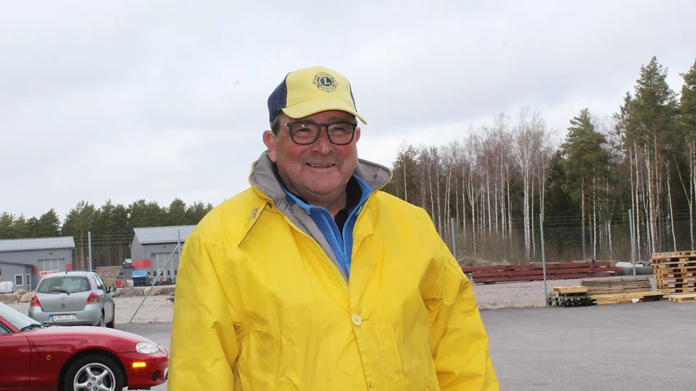 Hans-Åke Harrysson är marknadsgeneral för Lions vårmarknad i Västervik.