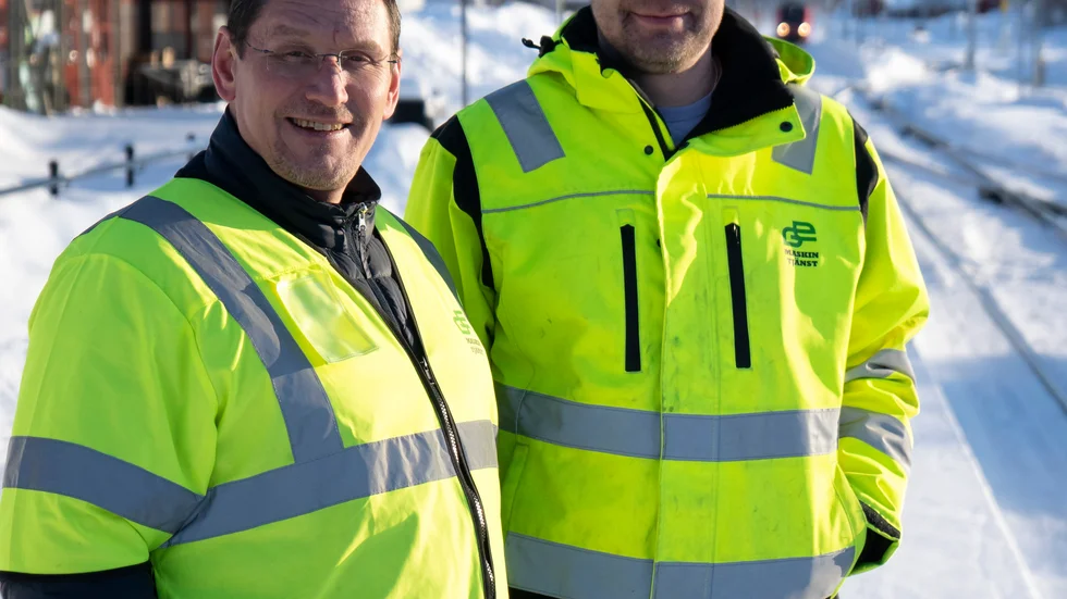 "En väl fungerande och nyttjad tågtrafik kan bland annat bidra till att stärka vår arbetskraftsförsörjning, genom att vara ett bra alternativ för inresande medarbetare från övriga delar av regionen. Därför ville vi också vara med i projektet", säger Janne Pellikka, vd GE Maskintjänst i Gällivare, och Håkan Martinsson, affärsutvecklare.