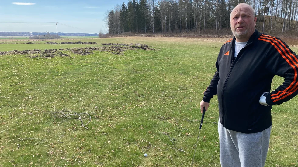 Ronny Lillelund, 56, tycker det är trist att Skavsta stänger sin golfbana.