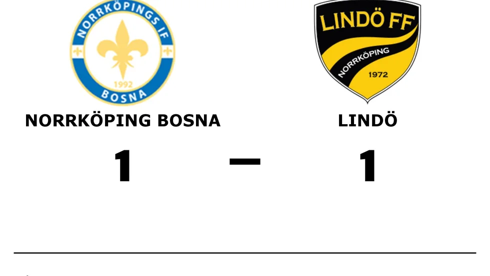 Norrköpings IF Bosna spelade lika mot Lindö FF