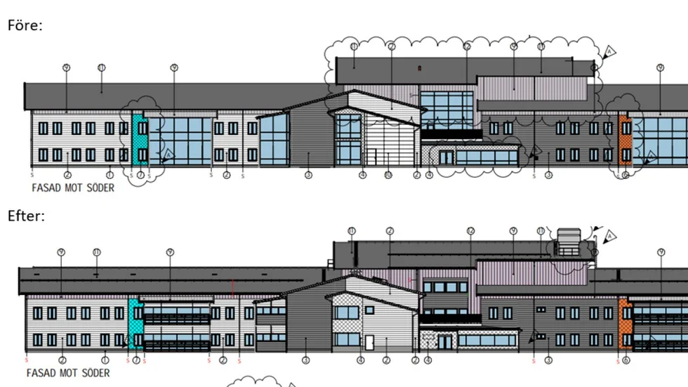 MAF arkitekter fick rita om äldreboendet efter synpunkter från fastighets- och serviceförvaltningen. 