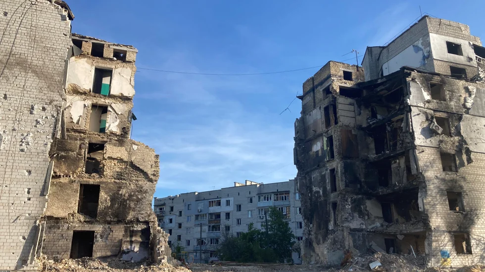 Borodjanka, en förstad till Kiev, är en av många platser som är hårt drabbad både av förstörelse och ryska övergrepp. 