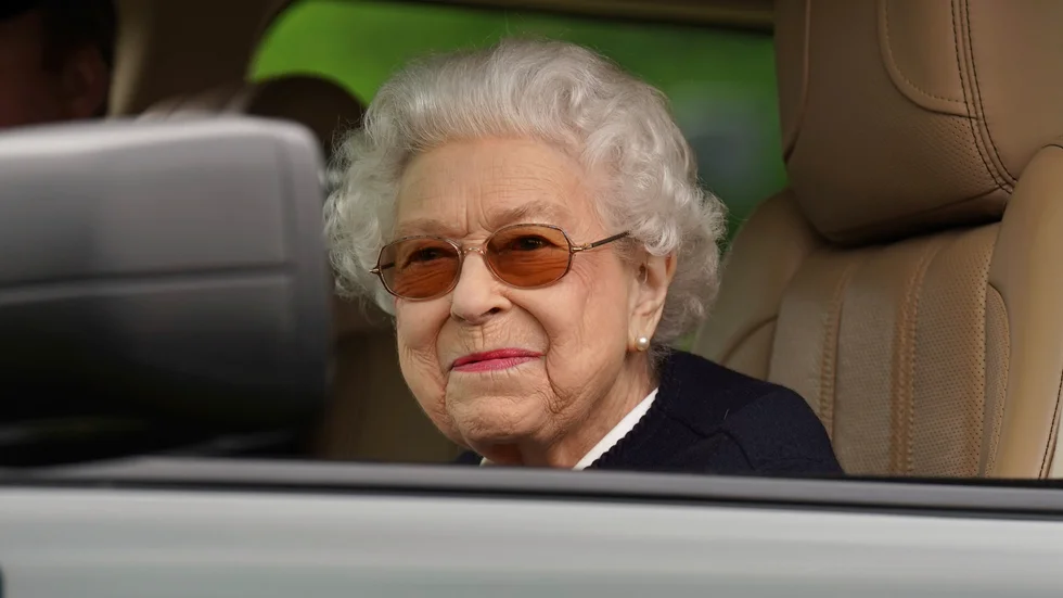 Storbritanniens drottning Elizabeth på Royal Windsor Horse Show, på fredagen.