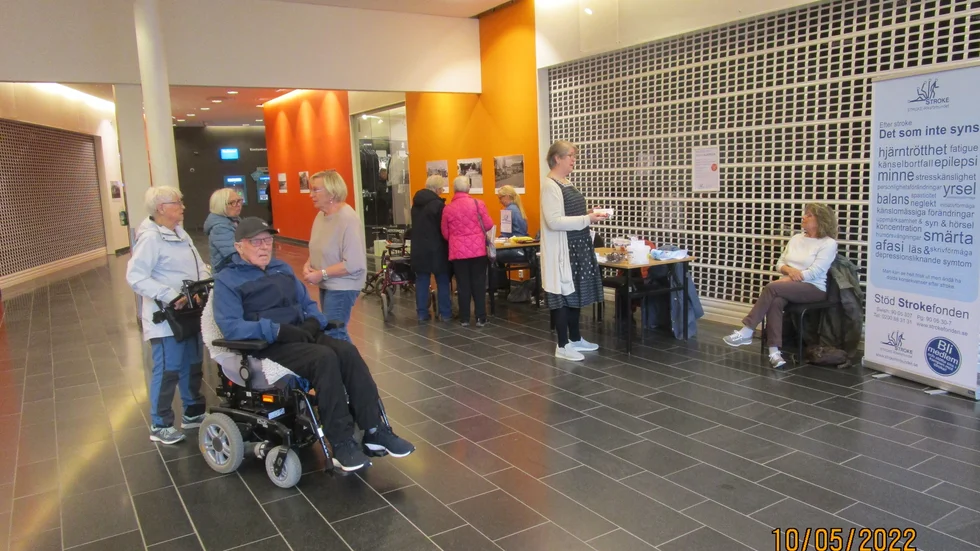 Strokedagen uppmärksammades i Kalix. Livslång rehabilitering var årets tema.