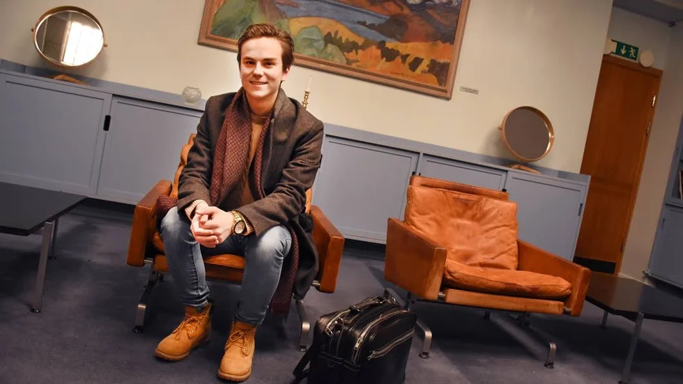 Plats tre. Mattias Timander, 18 år, fick tredjeplatsen på Centerpartiets riksdagslista.