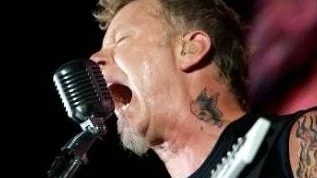 Metallica's singer James Hetfield performs on Yas Island, Abu Dhabi, United Arab Emirates Tuesday, Oct. 25, 2011. (AP Photo/Nousha Salimi)