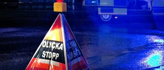 Bil och traktor i olycka i Visby