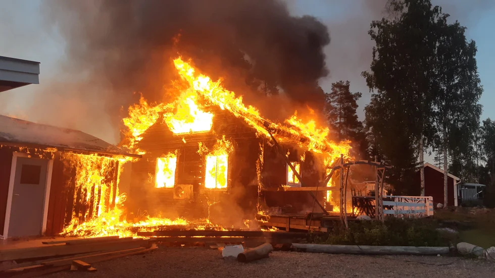 Stugan gick inte att rädda.