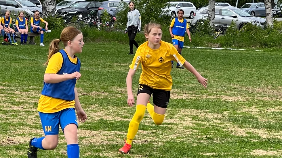 Lilly Stenlund, Kågedalens F10, i matchen mot Rönnskär.