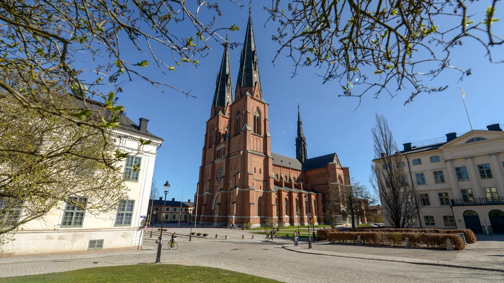 Den nya ärkebiskopen tas emot i en gudstjänst i Uppsala domkyrka den 4 december. Arkivbild.