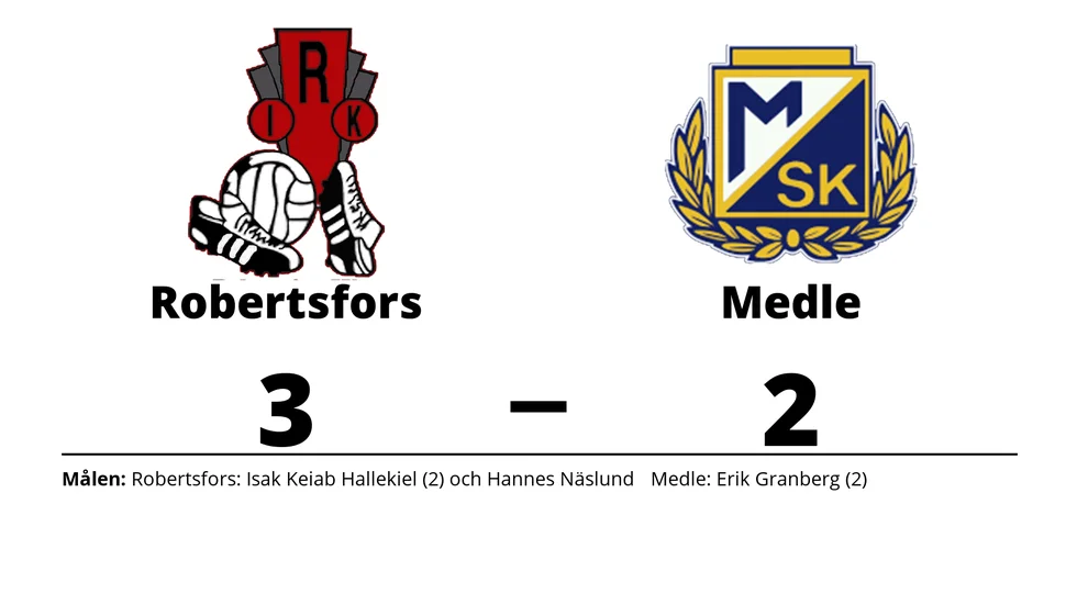 Robertsfors IK vann mot Medle SK