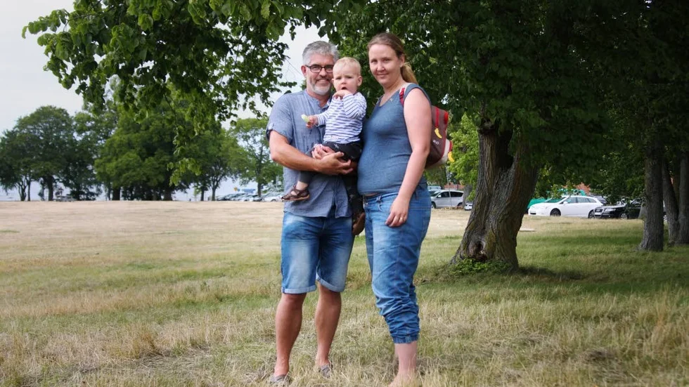 Reine och Johanna Ekedahl med sonen Aron.