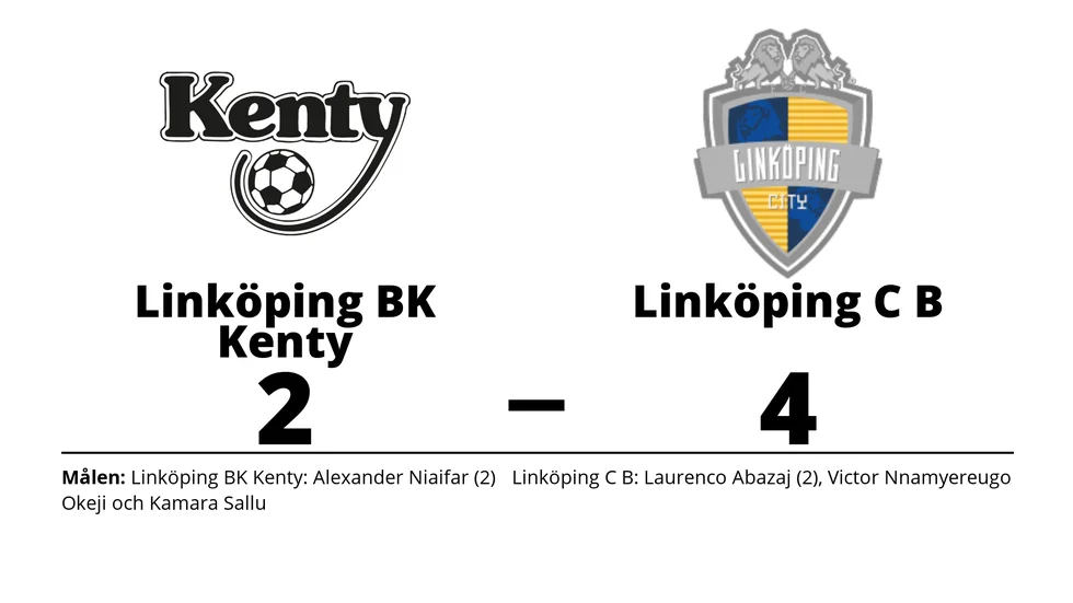 BK Kenty förlorade mot FC Linköping City B