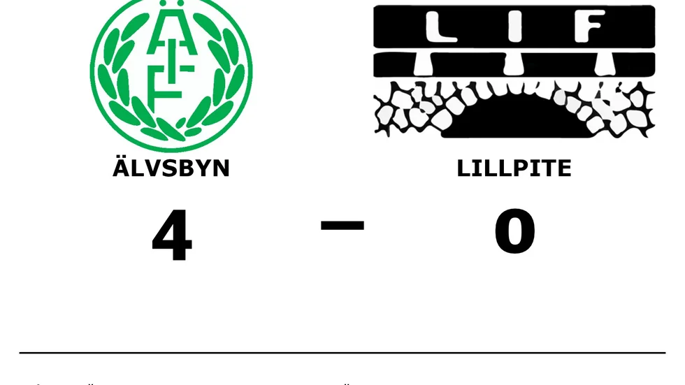Älvsby IF vann mot Lillpite IF