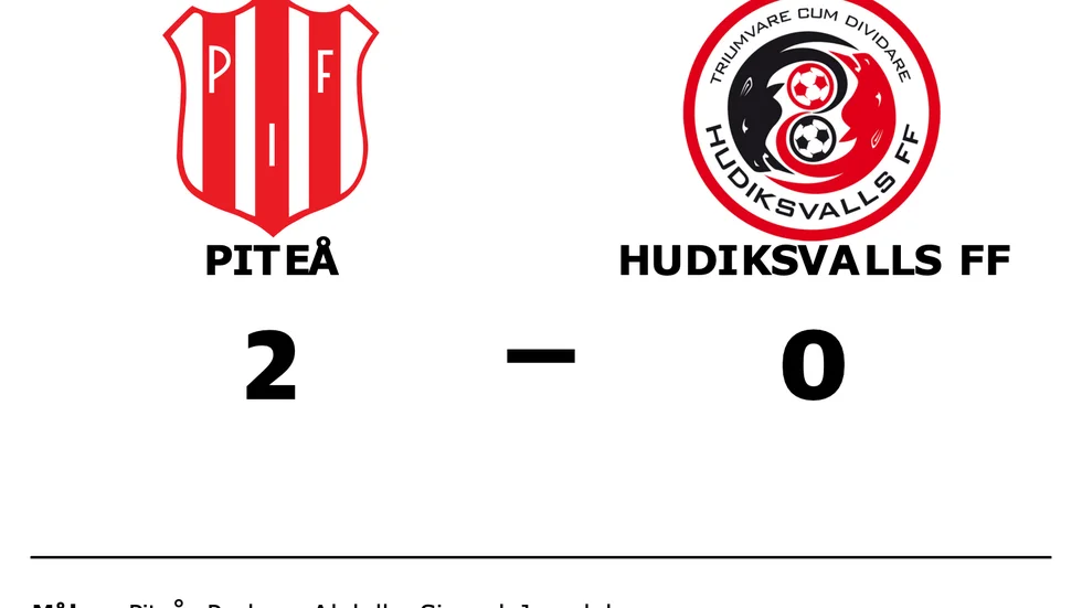 Piteå vann mot Hudiksvalls FF