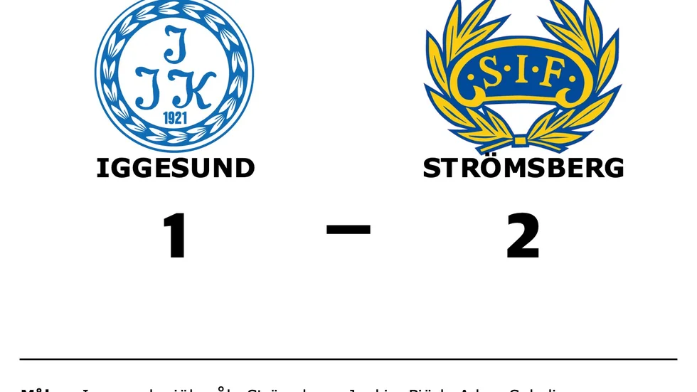 Iggesunds IK förlorade mot Strömsbergs IF