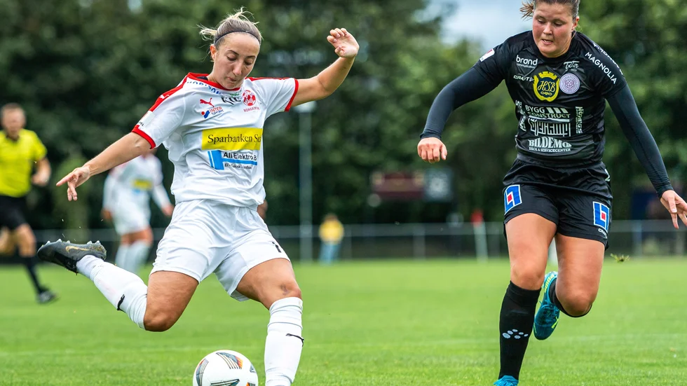 Ellen Arbman Hansing avgjorde mötet mot Norrköping under lördagen. Här i en match mot Borgeby. 